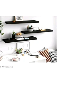 USD $ 12.00 LIVE STORE SAHARANPUR Name: LIFE DECOR Hanging Floating Wall Mount Display U Shape Wall Shelf, Engineered Wood Wall Rack Shelf for Living Room Decoration, Showcase and for Storage Set of 3 BROWN rb.gy/q5uicj