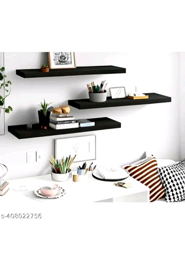 USD $ 12.00 LIVE STORE SAHARANPUR Name: LIFE DECOR Hanging Floating Wall Mount Display U Shape Wall Shelf, Engineered Wood Wall Rack Shelf for Living Room Decoration, Showcase and for Storage Set of 3 BROWN rb.gy/q5uicj