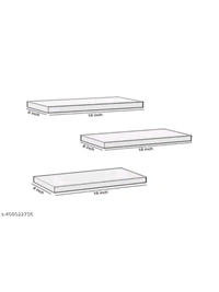 USD $ 12.00 LIVE STORE SAHARANPUR Name: LIFE DECOR Hanging Floating Wall Mount Display U Shape Wall Shelf, Engineered Wood Wall Rack Shelf for Living Room Decoration, Showcase and for Storage Set of 3 BROWN rb.gy/q5uicj