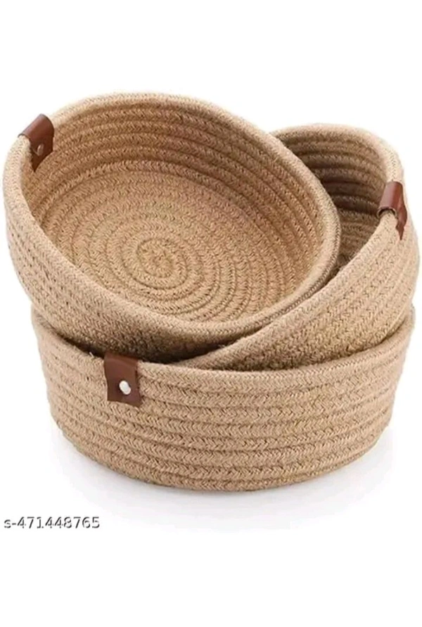 USD $ 10.00 pari enterprises Name: pari enterprises 3pcs JUTE bowl set rb.gy/jv1l01