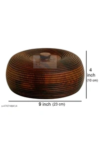 USD $ 13.00 AURA MART Name: Aura Mart Full Size Wooden Chapati Box/Casserole/Wooden hotpot roti Box/chapati Holder/Natural Finish Wooden Chapati Box for Kitchen Roti Server Tableware #WoodenChapatiBox #ChapatiStorage #KitchenEssentials rb.gy/hm8ink