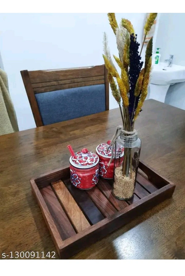 USD $ 10.00 Home Design Mart Name: Wooden sheesham Wood Serving Trays rb.gy/qy10ie