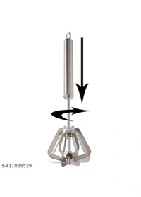 USD $ 09.00 Cuizy Name: Hand Push Rotary Whisk Blender for pastry,cake, pizza, whisker for eggs, cream, frother for milkshake, lassi, buttermilk, soup, coffee Great alternatives to a blender rb.gy/xuvp37