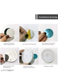 USD $ 10.00 IVAAN ENTERPRISE Name: mixco LED Motion Sensor Light USB Charging Wireless Self Adhesive Magnetic Body Induction Lamp Night Lights for Bedroom Cabinet Wardrobe Stairs (Pack of 1, Cool White) rb.gy/lz0s4r