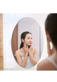 USD $ 12.00 The chander glass house Name: Bathroom Oval Cut Mirror 12x15", No Drill Required 3mm Glass Mirror, Bathroom Mirror, Fancy Mirror, Oval Cut Mirror, Unique Design, Modern Design Shape Fancy Bathroom Mirror (12x15 Inch Oval Cut Mirror) rb.gy/urbp8y