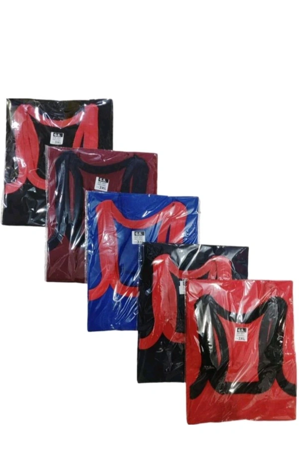 USD$8 G.S ZIM VEST  Cotton Blend Fabric Gym Vest (Pack of 5)  rb.gy/k9gvr6