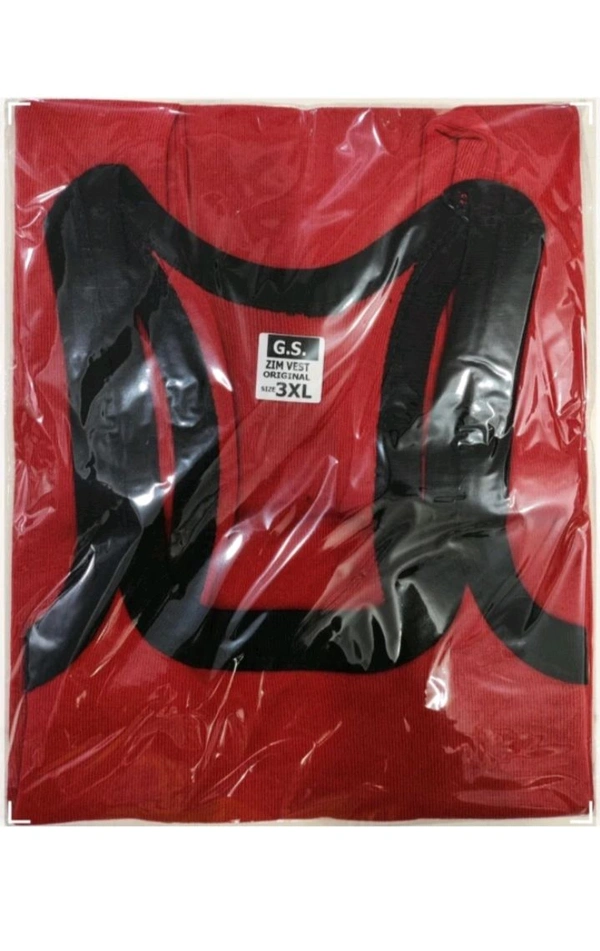 USD$8 G.S ZIM VEST  Cotton Blend Fabric Gym Vest (Pack of 5)  rb.gy/k9gvr6