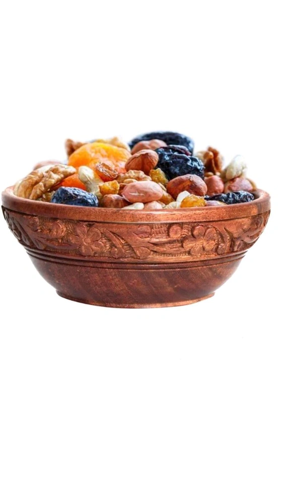 USD $ 12.00 M.B ENTERPRISES, GOTEY SHAH NEAR MANDI SAMITHI. SAHARANPUR, 247001, .UP .Voody Wooden Serving Bowl (3-Pack, Brown)