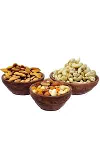 USD $ 12.00 M.B ENTERPRISES, GOTEY SHAH NEAR MANDI SAMITHI. SAHARANPUR, 247001, .UP .Voody Wooden Serving Bowl (3-Pack, Brown)