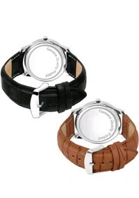 USD$ 10 DANIEL REDCLIFFE Avio Lather buy 1 get 1 FREE Analog Watch - For Men  rb.gy/okjksr