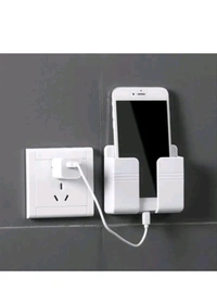 USD$8 JDDM ENTERPRISES Wall Mounted Stand Mobile Holder Mobile Wall Mount for charging (pack of 1pcs) (White) rb.gy/8qcm26