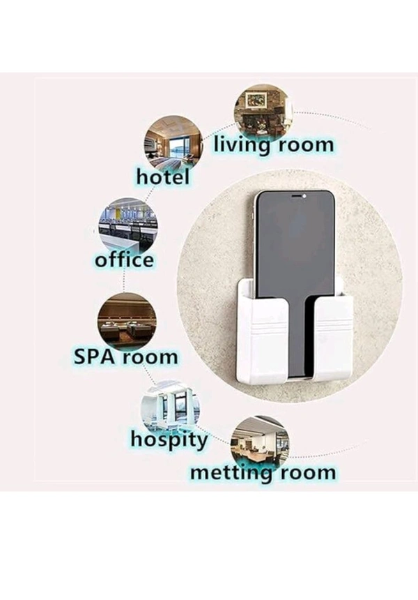 USD$8 JDDM ENTERPRISES Wall Mounted Stand Mobile Holder Mobile Wall Mount for charging (pack of 1pcs) (White) rb.gy/8qcm26