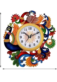 USD$11  d-31 KUM AWTA COLONY NEAR RAVI KIRANA STORE JHOTWARA JAIPUR Analog Wall Clock (Multicolor, With Glass) rb.gy/hp261v
