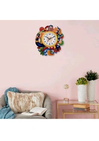 USD$11  d-31 KUM AWTA COLONY NEAR RAVI KIRANA STORE JHOTWARA JAIPUR Analog Wall Clock (Multicolor, With Glass) rb.gy/hp261v
