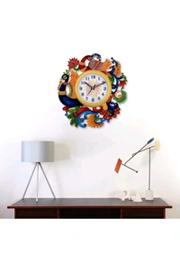 USD$11  d-31 KUM AWTA COLONY NEAR RAVI KIRANA STORE JHOTWARA JAIPUR Analog Wall Clock (Multicolor, With Glass) rb.gy/hp261v
