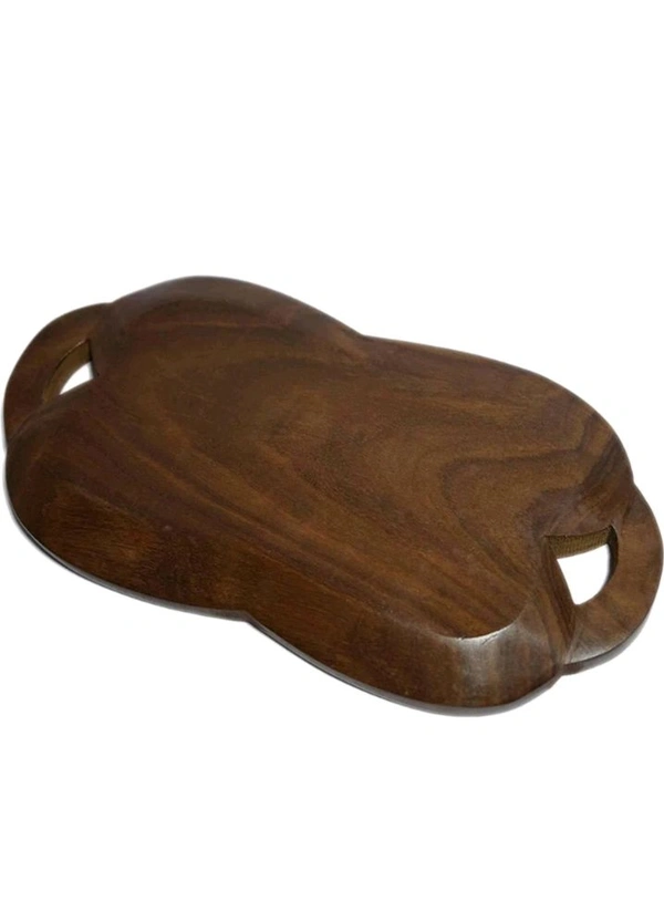 USD$16 FIRM2HOMEE CRAFTSEXPORT Serving (Snacks, Dry Fruits) Home/Kitchen Handcrafted Wooden Tray (5 Compartments) Tray  rb.gy/lx88bm