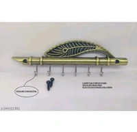 ZA0015 USD $ 10.00 AMAR ENTERPRISE Name: stylish key holders  Flute & Peacock Quills Key Stand Key Holder for Home & Office Antique Brass rb.gy/h3ysdp