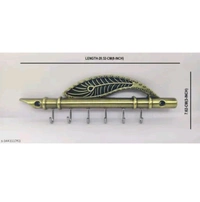ZA0015 USD $ 10.00 AMAR ENTERPRISE Name: stylish key holders  Flute & Peacock Quills Key Stand Key Holder for Home & Office Antique Brass rb.gy/h3ysdp