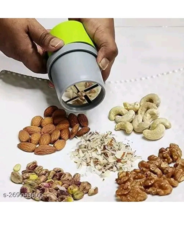 USD$9 JL - Dry Fruit Cutter Importer Information Name: Easy Dry Fruit Cutter and Slicer, Dryfruit Choppers for Kitchen, Kitchen Gadgets, Almond Slicer Slicer, Kitchen Tools, Chocolate Cutter and Butter Slicer rb.gy/nm21c2
