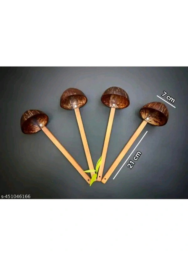 ZA0014 USD $ 12.00 Deconut Name: Deconut Coconut Shell Small Ladles Set of 4 rb.gy/f7hslz