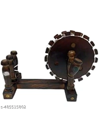 ZA0013 USD $ 11.00 NS WOODEN CARPET Name: Wooden Handicraft Charkha showpeice for living room/home decor rb.gy/boqxbv