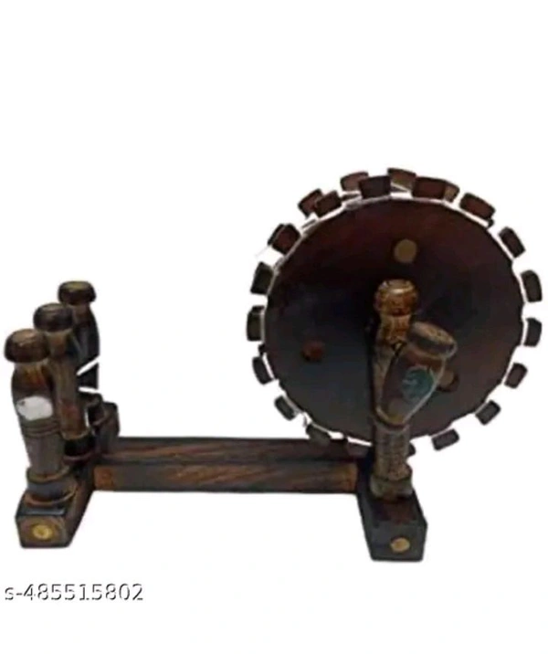 ZA0013 USD $ 11.00 NS WOODEN CARPET Name: Wooden Handicraft Charkha showpeice for living room/home decor rb.gy/boqxbv