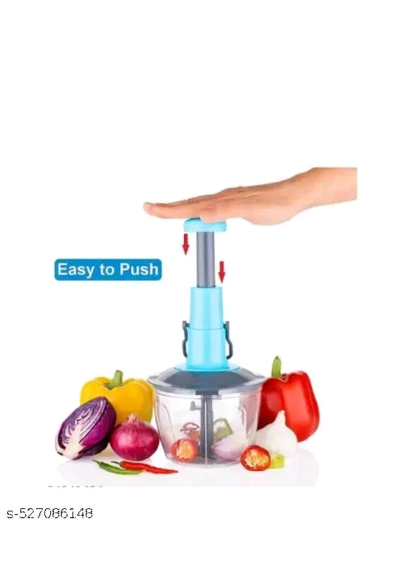 USD$10 Uma Gauri Name:  Push Chopper Hand Press Chopper 500 ML with 3 Stainless Steel Blades Vegetable Chopper 
Product Name:  Push Chopper Hand Press Chopper 500 ML with 3 Stainless Steel Blades Vegetable Chopper rb.gy/zrm8ld

