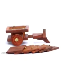 ZA0012 USD $ 10.00 Not Available Name: Wooden Antique Beautiful Wooden Bullock Cart Shaped Tea Coffee Coaster Set - Home Decor Handicrafts rb.gy/r4udly