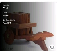 ZA0012 USD $ 10.00 Not Available Name: Wooden Antique Beautiful Wooden Bullock Cart Shaped Tea Coffee Coaster Set - Home Decor Handicrafts rb.gy/r4udly