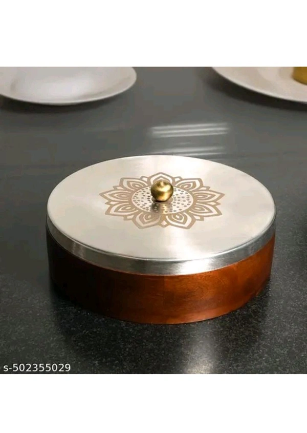 ZA0008 USD $ 22.00 Shri Bankey Bihari Handicrafts Name: Wooden Mandala Spice Box rb.gy/fcw1vk