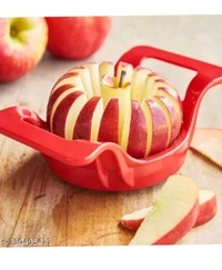 USD$10 N.G. ENTERPRISE Name: SWANOLL  Apple Cutter Stainless Steel Blades Fruit Slicer, Alternative for Apple Cutter Machine, Stainless Steel Blade Apple Fruit Cutter and Slicer for Precision Cutting, Easy Grip Apple Slicer Red rb.gy/l1dofi
