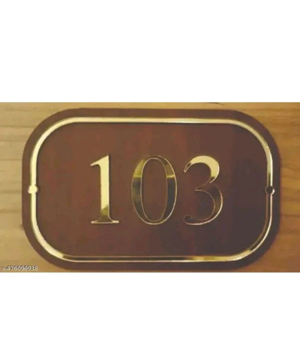 ZA0004 USD $ 11.00 OPIC ART Name: OPIC Self Adhesive Wooden House Number Plate Full Laminated Coating Size (6x4inch) rb.gy/qcpcpv