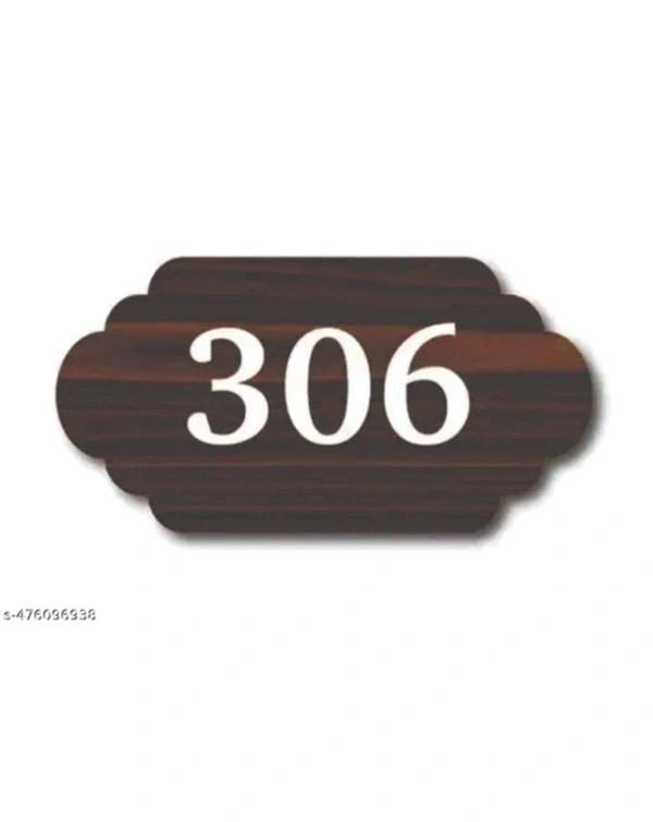 ZA0004 USD $ 11.00 OPIC ART Name: OPIC Self Adhesive Wooden House Number Plate Full Laminated Coating Size (6x4inch) rb.gy/qcpcpv