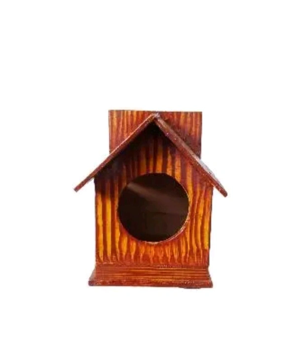 ZA0003 USD $ 11.00 Vaani art and craft Name: Yellow Wooden bird house rb.gy/6g2jmq