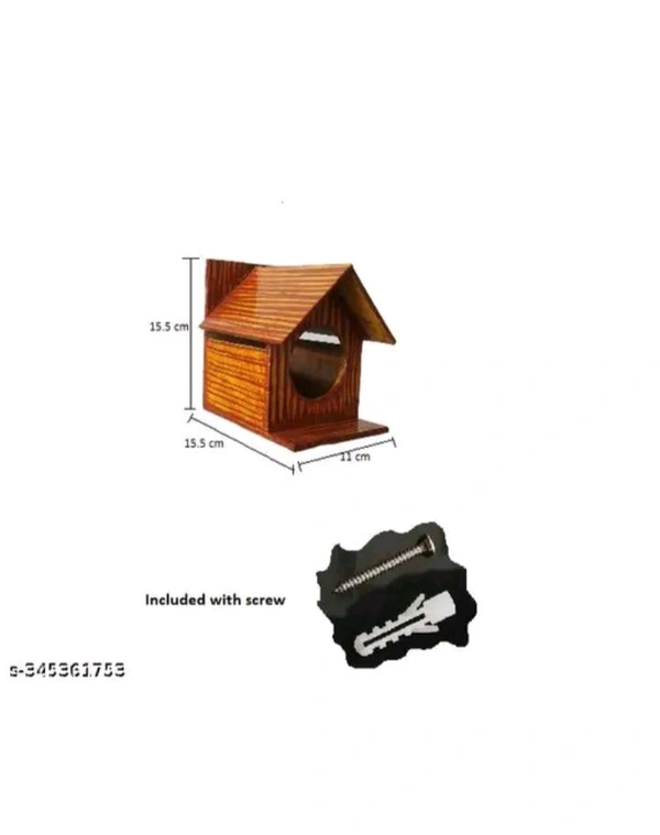ZA0003 USD $ 11.00 Vaani art and craft Name: Yellow Wooden bird house rb.gy/6g2jmq