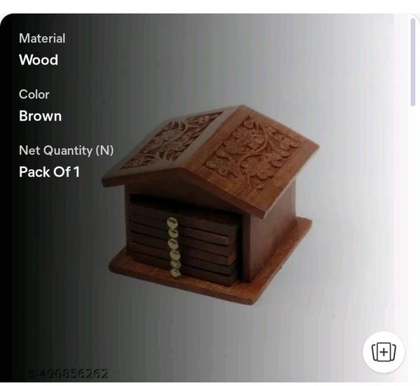 ZA0021  USD $ 11.00 N K CRAFTS Name: N K CRAFTS,Antique Tea Coaster,Wooden Hut Shaped Coaster,Drinking Purpose,Set Of 6 Plates Inside,Dinning Table And Kichen Decor,Home And Office Decor,Tea Serving,(Mango Wood).Gift Purpos rb.gy/apm2yw