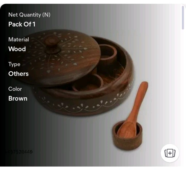 ZA0025 USD $ 16.00 sre sres Name: Crafty city Wooden Handcrafted Spice Box set Sheesham Wood rb.gy/5ympes