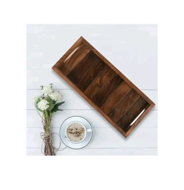 ZA0027 USD $ 14.00 Shine art Name: Designer Fasionable Wooden serving tray / Wooden Kitchen Items rb.gy/g2qcu3