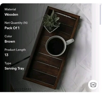 ZA0027 USD $ 14.00 Shine art Name: Designer Fasionable Wooden serving tray / Wooden Kitchen Items rb.gy/g2qcu3