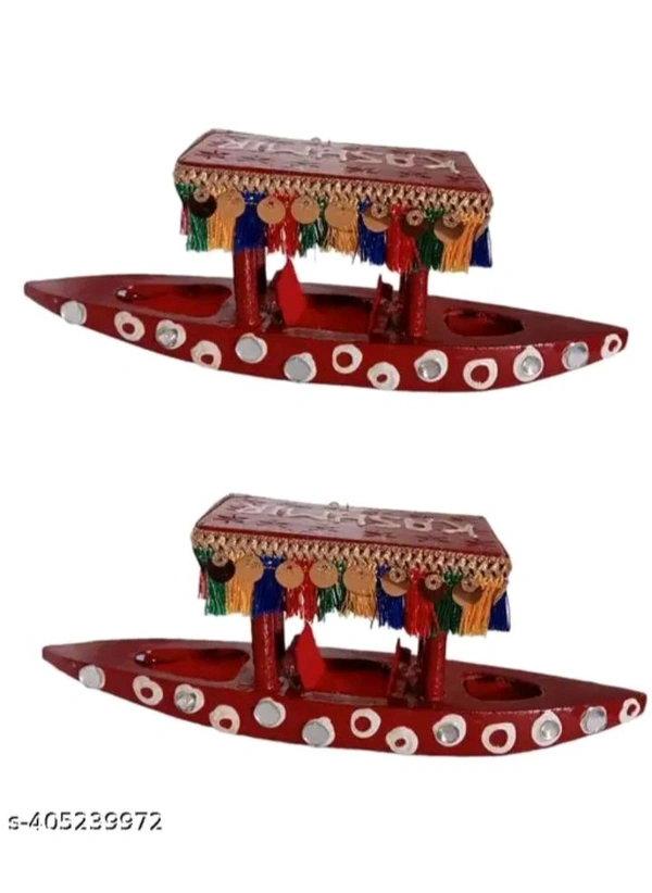ZA0031 USD $ 12.00 Yellow wood handicrafts Saharanpur Name: Wooden handmade shikara set of 2 piece  rb.gy/4pnmjz