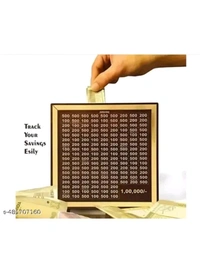 ZA0033 USD $ 14.00 DATAR Name: Wooden Money Saving Box Gold 100000 rb.gy/jpdy3d