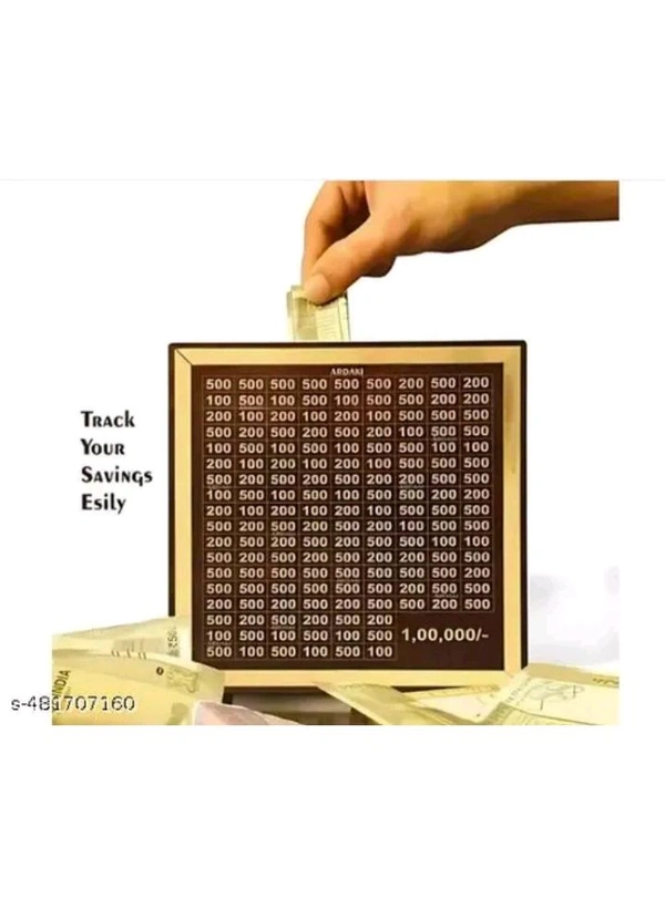 ZA0033 USD $ 14.00 DATAR Name: Wooden Money Saving Box Gold 100000 rb.gy/jpdy3d