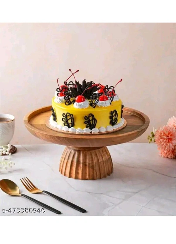 ZA0034 USD $ 18.00 Shri Shyam Impex Name: Mango Wooden Pedestal Cake Stand For Wedding Birthday and Party Gifting Natural Finish Pasty Stand 12 Inches Dia rb.gy/p69yxd