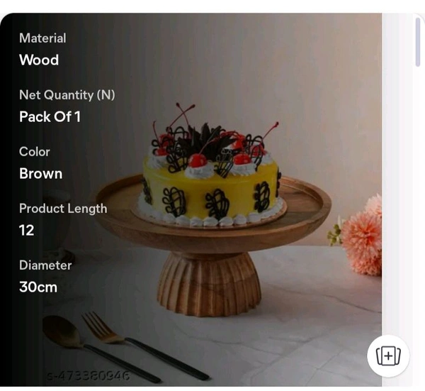 ZA0034 USD $ 18.00 Shri Shyam Impex Name: Mango Wooden Pedestal Cake Stand For Wedding Birthday and Party Gifting Natural Finish Pasty Stand 12 Inches Dia rb.gy/p69yxd