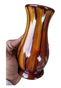 ZA0036 USD $ 11.00 Onney retail Name: 6" wooden vase Matki shpe rb.gy/elbx3p