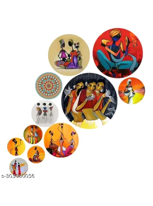 ZA0037 USD $ 11.00 Lavya Agency Name: MDF Wood Wall Hanging Coster's For Home Room Office Decor Pack of 11 rb.gy/lk0srp