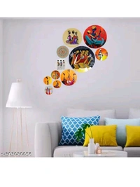ZA0037 USD $ 11.00 Lavya Agency Name: MDF Wood Wall Hanging Coster's For Home Room Office Decor Pack of 11 rb.gy/lk0srp