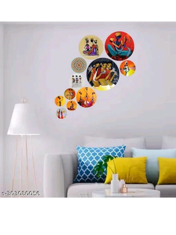 ZA0037 USD $ 11.00 Lavya Agency Name: MDF Wood Wall Hanging Coster's For Home Room Office Decor Pack of 11 rb.gy/lk0srp