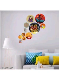 ZA0037 USD $ 11.00 Lavya Agency Name: MDF Wood Wall Hanging Coster's For Home Room Office Decor Pack of 11 rb.gy/lk0srp