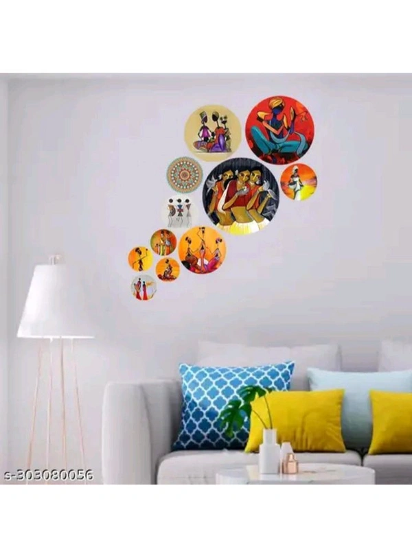 ZA0037 USD $ 11.00 Lavya Agency Name: MDF Wood Wall Hanging Coster's For Home Room Office Decor Pack of 11 rb.gy/lk0srp
